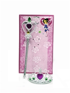 Two-piece peach heart diamond bar to add a crown in gold - OBL721278