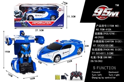 1:18布加迪警车小变形(包电) 带USB - OBL721843