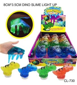 恐龙透明SLIME+灯 12PCS - OBL722454