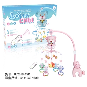 俄文彩盒遥控梦幻床铃（胶件吊件） - OBL722948