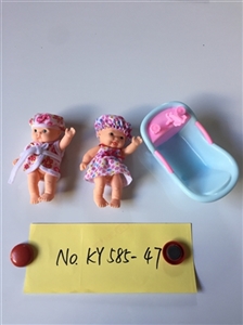 Two Russian 5.5 -inch doll with new baths - OBL722994