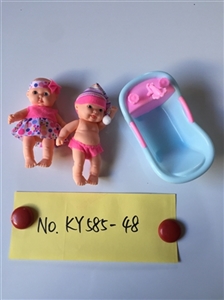 Two Russian 5.5 -inch doll with new baths - OBL722995