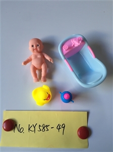 Two Russian 5.5 -inch doll with new baths - OBL722996