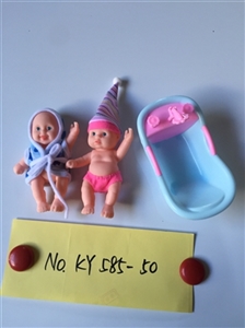 Two Russian 5.5 -inch doll with new baths - OBL722997