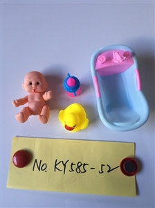 Two Russian 5.5 -inch doll with new baths - OBL722998