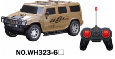 1：16四通遥控仿真军车（带灯光包电） - OBL723352