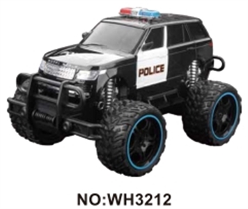 1：16四通遥控仿真大轮警车（带灯光包电） - OBL723355