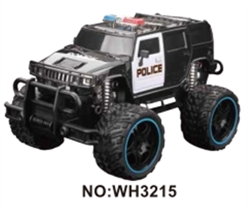 1：16四通遥控仿真大轮警车（带灯光包电） - OBL723357