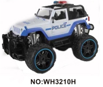 1：16四通遥控仿真大轮警车（带灯光包电） - OBL723358