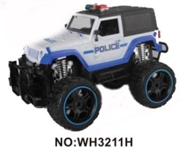 1：16四通遥控仿真大轮警车（带灯光包电） - OBL723359