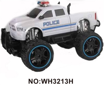 1：16四通遥控仿真大轮警车（带灯光包电） - OBL723361