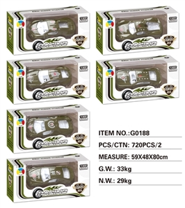 单只单盒军事合金小车(6款混装）C款 - OBL723401