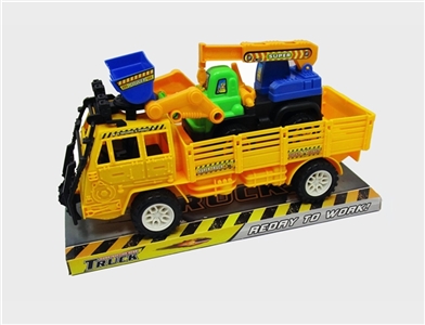 Solid color inertia engineering slide car truck - OBL724118