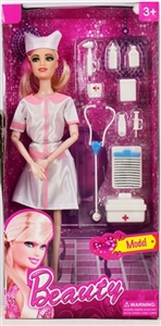 High-grade real body nurse barbie with 11.5 -inch 9 joints medical suction plastic accessories - OBL724326