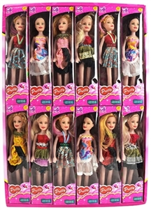 9寸芭比空身4款衣服4款头（24小盒装） - OBL724330