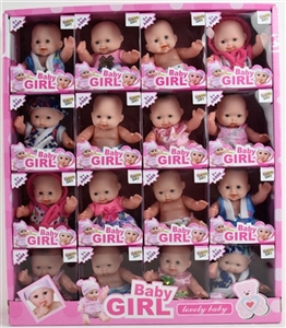 5寸空身表情娃展示盒(16只装) - OBL724355