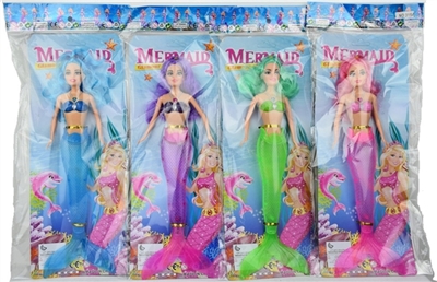 11寸实身美人鱼灯光音乐四款混装 - OBL724369