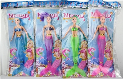 11寸实身美人鱼灯光音乐四款混装 - OBL724370