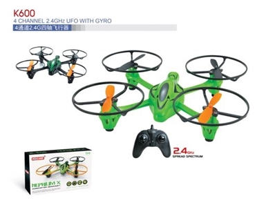4 channel 2.4 GHz Drone with Gyro (4 channel four shaft aircraft) - OBL724581