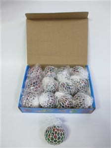 盒装12粒6cm白网彩珠球 - OBL724739