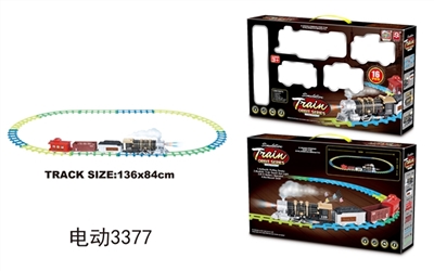 Fluorescent light music train rail electric smoke - OBL724776