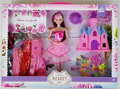 Fashionable nine joint doll with the castle - OBL725342