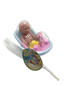 5.5 -inch evade glue expression doll with bottles of PVC cover bath in the bathroom - OBL725397