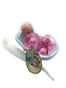 5.5 -inch evade glue expression doll with bath robe PVC cover bath in the bathroom - OBL725398