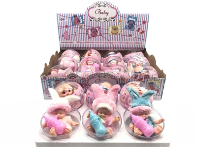 Environmental protection PVC transparent plastic ball egg heating film 12 cm rabbit son sleeping bab - OBL725417