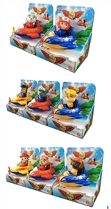 狗狗巡逻队飞船8款混装（ABS材料主体+搪塑卡通动物头+回力功能）1PCS/盒 - OBL725639