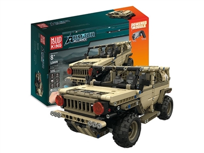 小颗粒拼装遥控积木军工悍马-装甲联盟陆战队(534/PCS,机身包电) - OBL725766