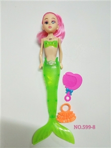 9 inches light mermaid with comb, bag - OBL726056