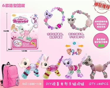 DIY bracelet necklace surprise deformation shapes (six) luminous - OBL726132