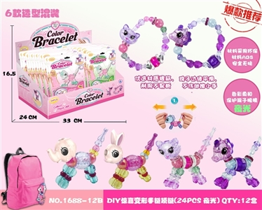 DIY bracelet necklace surprise deformation shapes (six) luminous - OBL726135