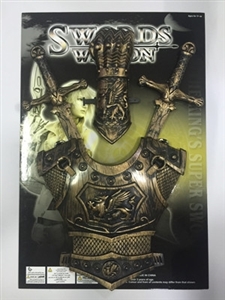 Bronze armor double sword wristbands - OBL726259