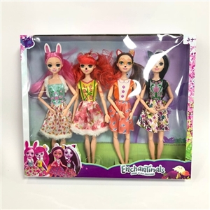 11寸实心12关节童话小精灵4人装 - OBL726357