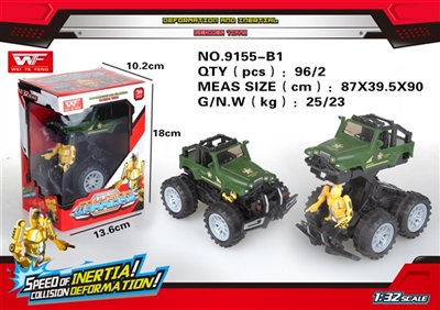 Inertia collision deformation robot jeep wrangler car - OBL726446
