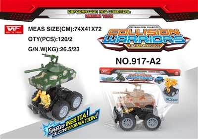 Jaguar inertia collision deformation robot tanks (random color) - OBL726461