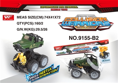 Inertia collision deformation robot jeep wrangler car - OBL726465