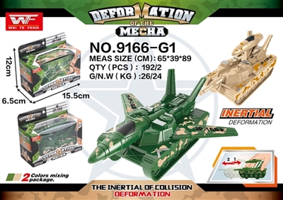 Inertial tanks plane deformation of the car - OBL726476