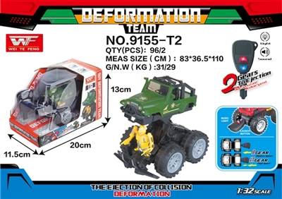 Ejection collision deformation robot jeep wrangler car - OBL726488