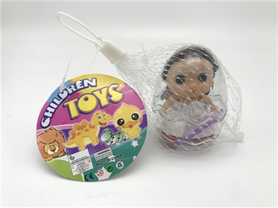1只高档2.5寸实身迷糊娃娃带梳子加解压环保蛋 - OBL726530