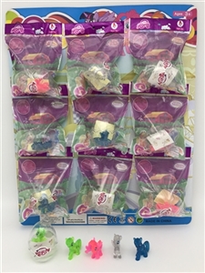 High-grade PVC plastic crystal green eggs Ma Baoli paragraph 9 mixed with horses - OBL726555