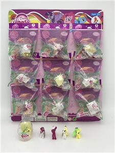 High-grade PVC plastic egg Ma Baoli paragraph 9 mixed with horses - OBL726556