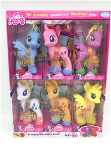 High-grade PVC box of six super-sized evade glue Ma Baoli with horse shoe crown 6 PCS - OBL726561