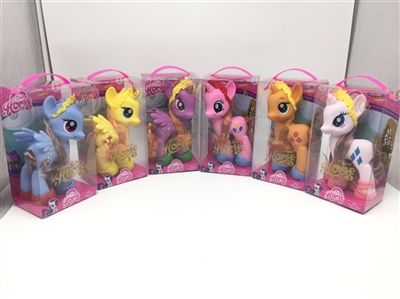 High-grade PVC box of six super-sized evade glue Ma Baoli with horse shoe crown assortments - OBL726564