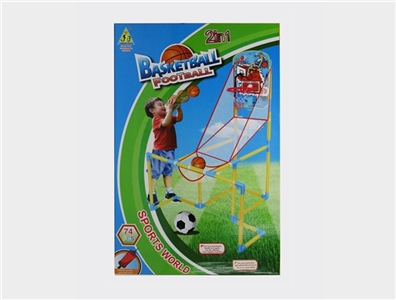 Epoxy resin and backboard football goal with 3 goals pump - OBL726601