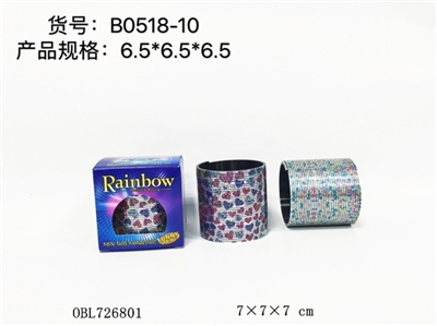热转印爱心小花3号彩虹圈 - OBL726801