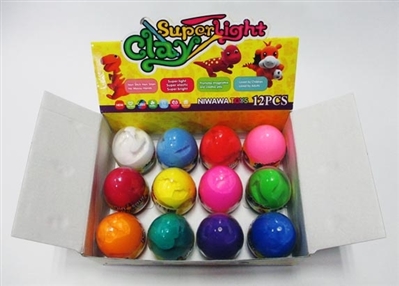 Box 12 small super light clay eggs - OBL726970