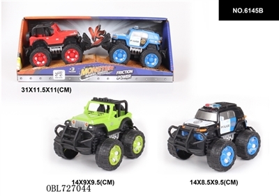 Inertia two mounted police Toyota jeep simulation suvs - OBL727044